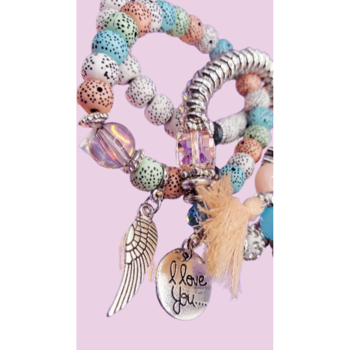 Boho Ceramic Beaded Bracelet Set