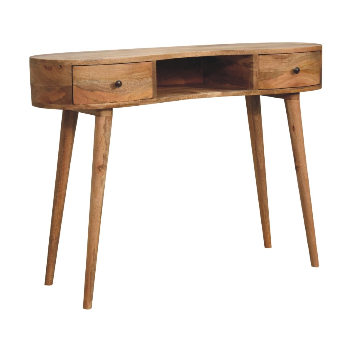 Artisan Furniture Solid Wood Oak-ish Wave Writing Desk