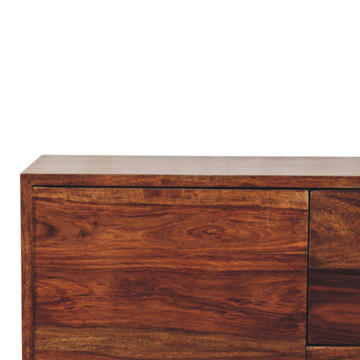 Artisan Furniture Solid Wood Tula Mini Sideboard, Brown, 3 Drawers and 1 Door