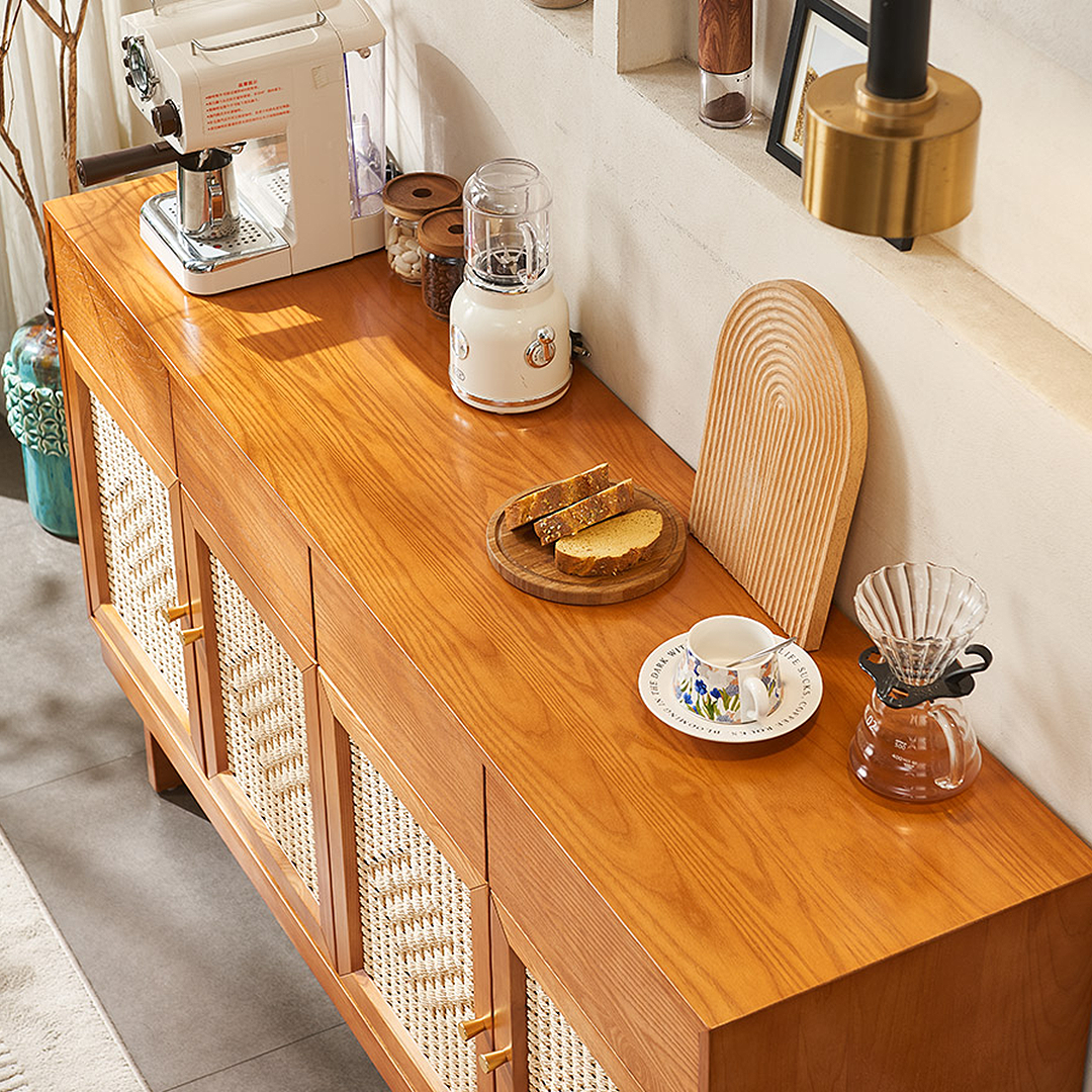 Hadza Narrow Sideboard, Solid Wood