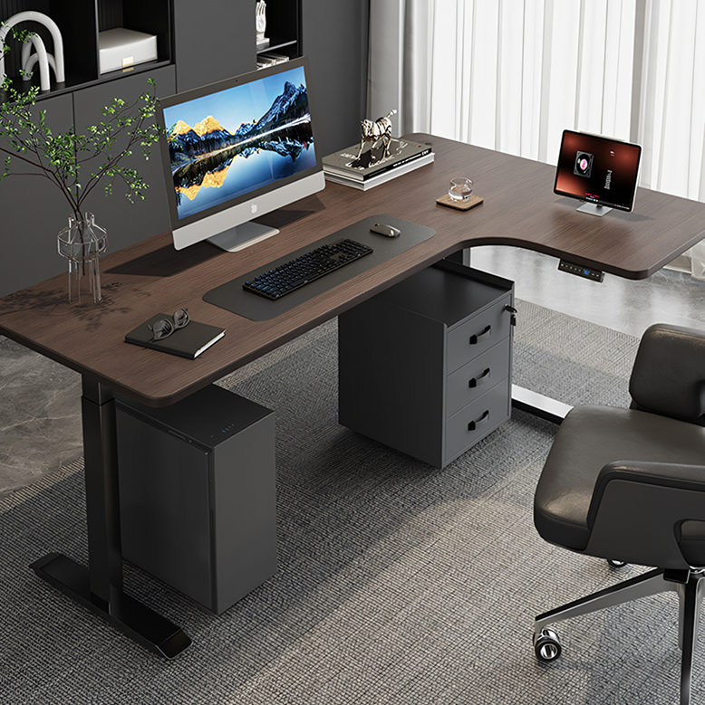 Smart Electric Standing Office Desk, Computer Corner Desk