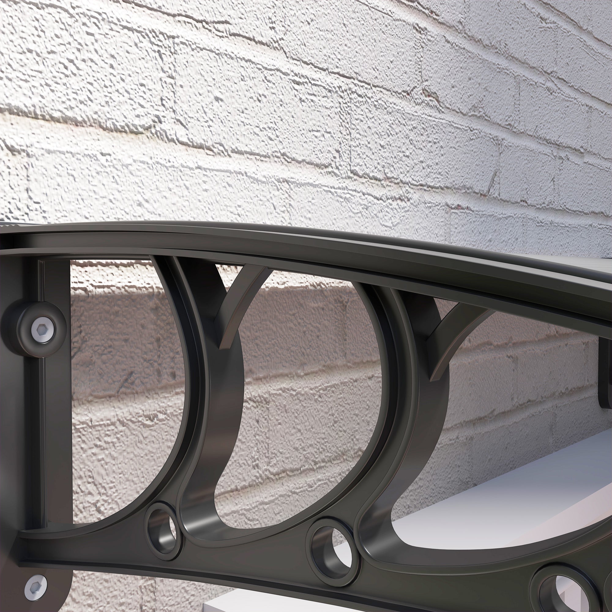 Outsunny Door Canopy Awning Outdoor Window Rain Shelter for Door 196 x 75cm