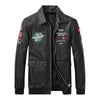 New Black Patch Youth Slim Korean Fashion Men's Trench Coat