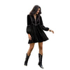 Women's Intellectual Casual Long-Sleeve V-Neck Dress
