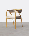 Dwight Dining Chair, Gold Frame