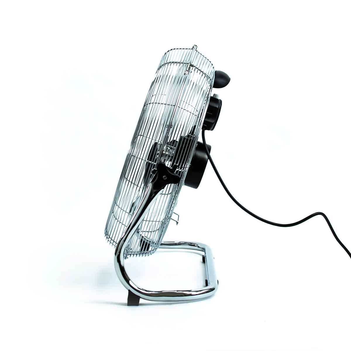 Status Floor Fan | 18 Inch Portable Fan | 3 Speed Adjustable Angle Fan | Chrome | S18CFLOORFAN1PKB