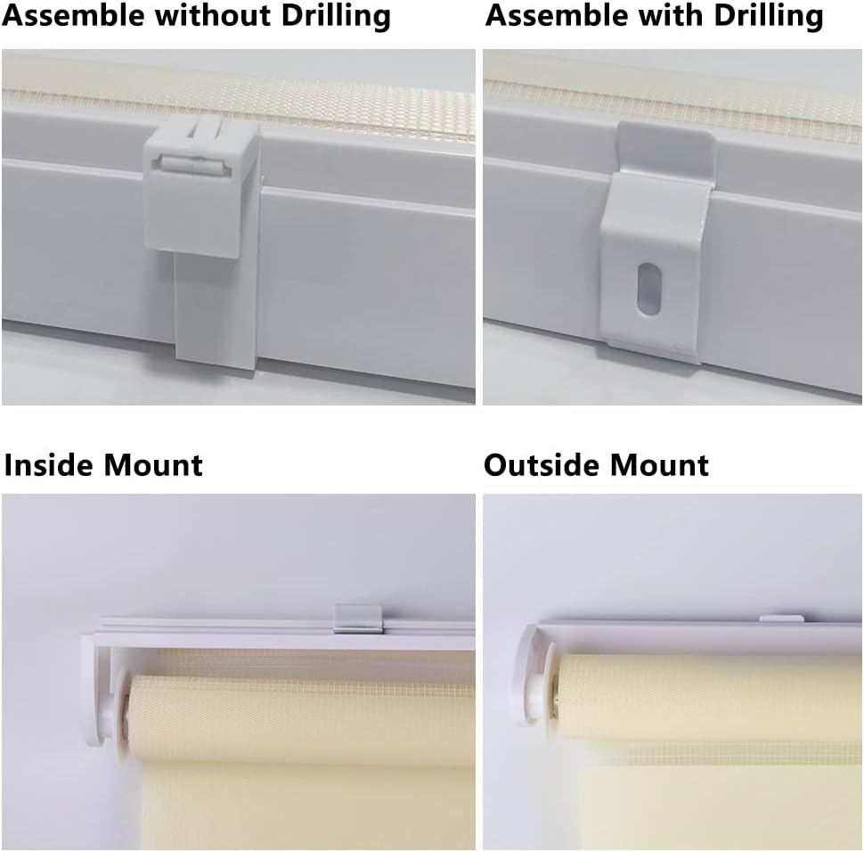 Day and Night Zebra Roller Blinds 75x150cm Light Filtering Kokorona