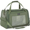 Petsfit Dog Carrier Soft Sided Travel Carrier, Large Pet Carriers with Quadrangle Oxford Fabric and Ventilation Mesh，Portable Dog Bag with Expandable mat and Upgraded Large Space, Olive Green