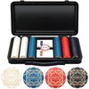 SLOWPLAY Nash Ceramic Poker Chips Set, 300 PCS [Blank Chips], 39mm & 10g Each | Features a High-end Chip case with Extra Durable German Polycarbonate Shell