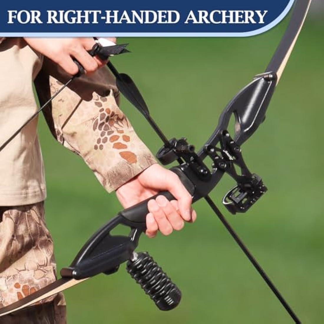 D&Q Takedown Recurve Bow and Arrow Set Adult Kit Archery Hunting Shooting Target Practice Competition Survival Longbow Package 30 35 40 45 lbs Right Handed with Bow Case Stringer Arrow Quiver