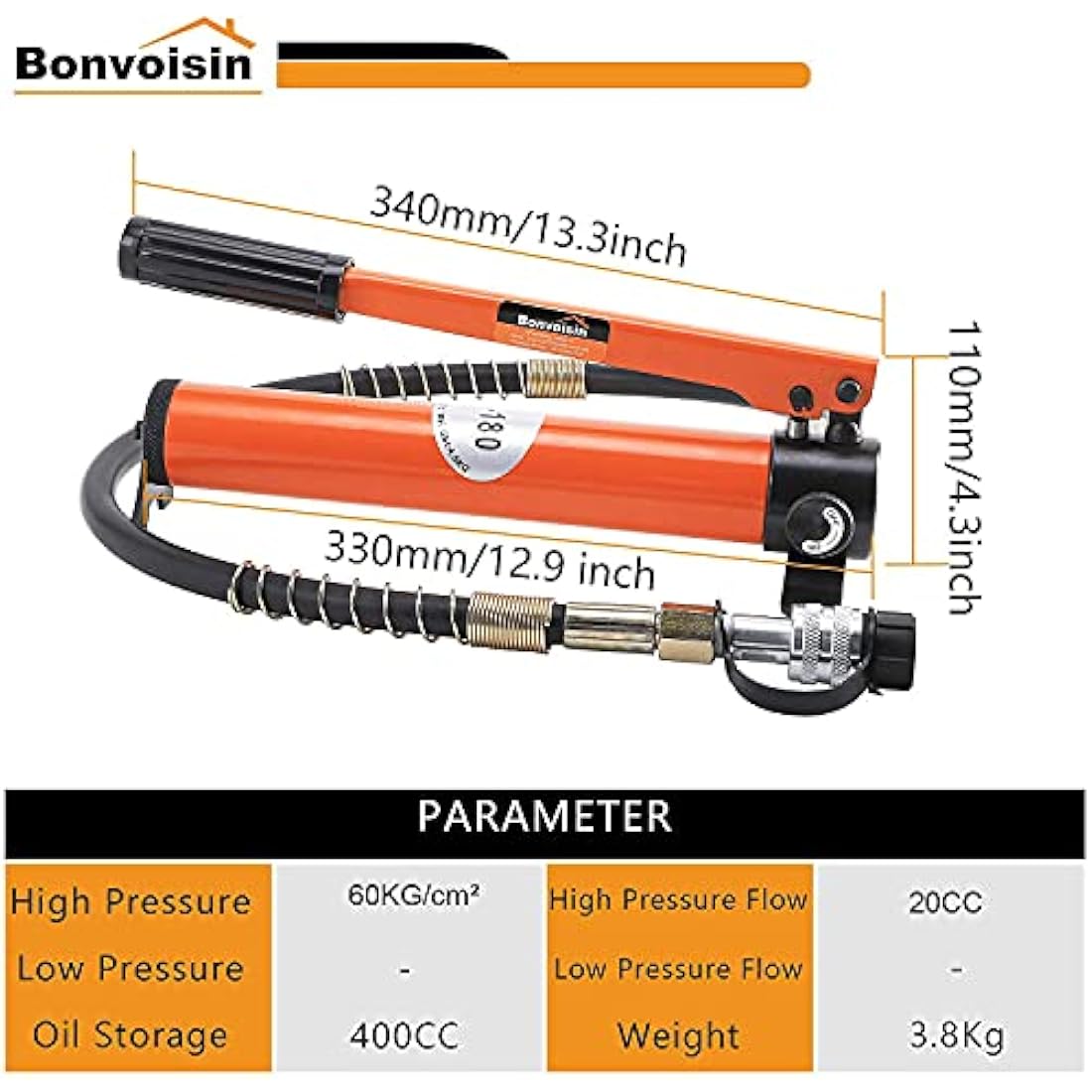 Bonvoisin Manual Hydraulic Pump CP-180 Hand Pump Using with Multiple Hydraulic Tools