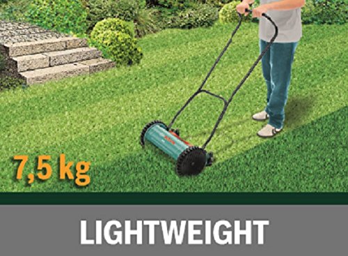 Bosch Lawn and Garden Lawn Mower AHM 38 G (for Small Areas; Environmentally Friendly, Petrol-Free and Electric-Free; Cutting Width: 38cm; Cutting