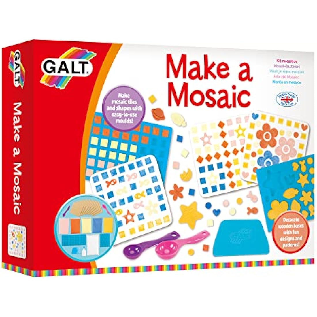 Galt, Make a Mosaic, Mosaic Kits For Children, Ages 5 Years Plus