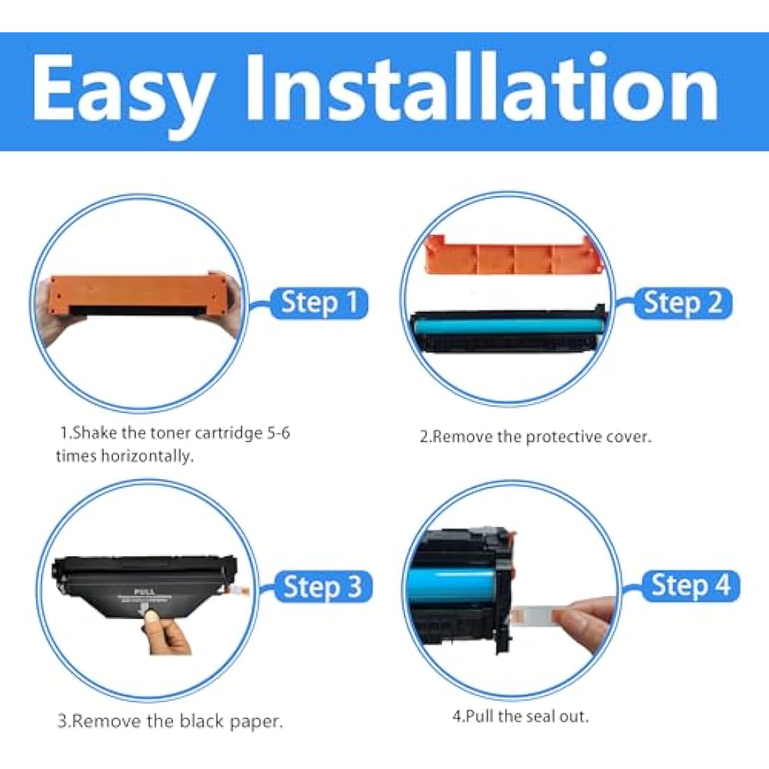 LCL Compatible Toner Cartridge 054 CRG054 CRG-054 3024C002 3022C002 3023C0021 3021C002 (4Pack KCMY) Replacement for Canon i-SENSYS LBP621cw 623cw MF643CDW MF645CX MF640C MF641CW MF642CDW MF643CDW