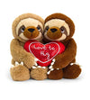 Keel Toys hugging sloth with heart 20cm