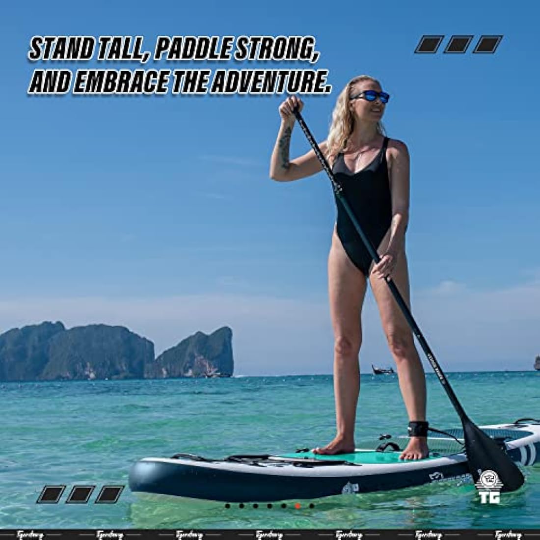 TIGERXBANG Stand Up Paddle Boards 10'6" x 32" x 6"丨10' x 31" x 6" with Premium SUP Board Accessories, Inflatable Paddle Boards for Adults/Kids Stand Up PaddleBoarding