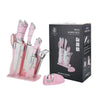 Ever Rich ? Stainless Steel Kitchen Knife Block Set, Knife Set, Ultra Sharp Knife Set (Pink STYL 13)
