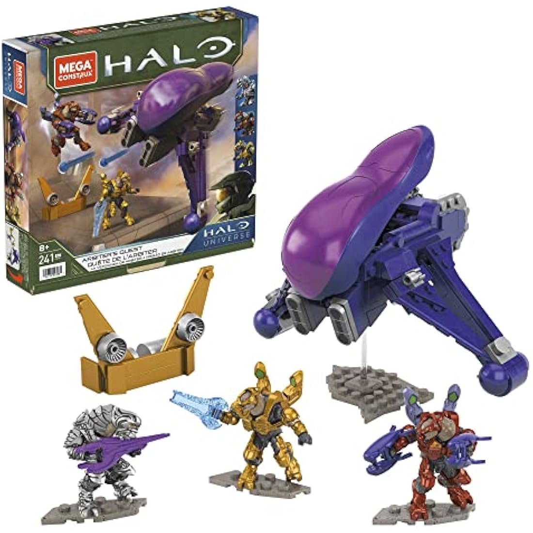 MEGA Halo Arbiter's Quest Banshee Vehicle Halo Infinite Construction Set, Building Toys for Boys