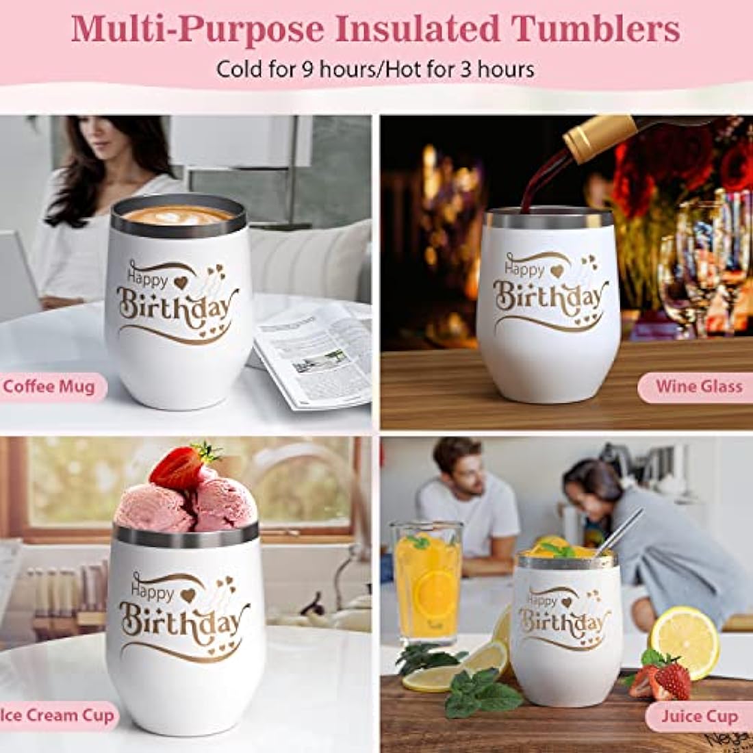 Birthday Gifts for Women, Unique Happy Birth-day Hampers Pamper Gift Box for Her, Female Self Care Package Birthday Presents for Best Friends, Mum, Sister, Auntie, Birth day Gift Ideas for Women
