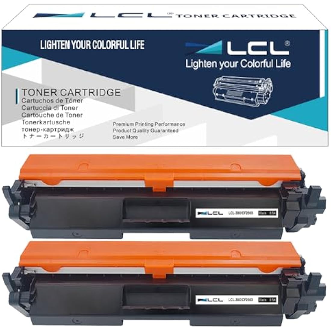 LCL Compatible Toner Cartridge 30A 30X CF230A CF230X 3500Pages (2 Black) Replacement for HP LaserJet Pro Laser Jet Pro M203D M203DN M227FDW M203 M227