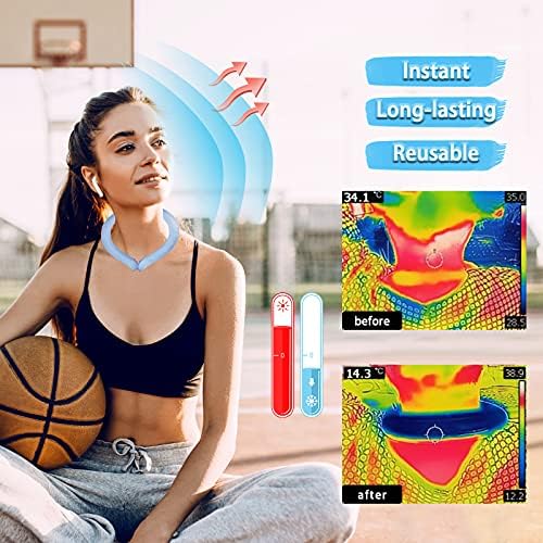 Charmyth Neck Cooler, Neck Cooling Tube Starts Below 15°C (59°F), Cooling around the Neck for Heat Dissipation Summer Outdoor