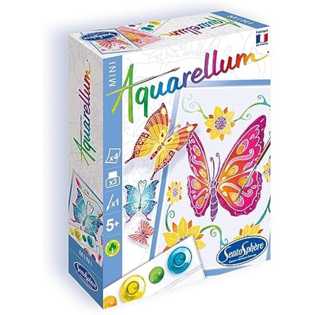 Sentosphère 3906002 "Aquarellum Mini Butterflies" Painting Set