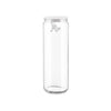 Alessi AMDR08 W Glass Gianni Jar A Little Man Holding On Tight Extra Large Kitchen Box with Hermetic Lid in Thermoplastic Resin, White, 2000 ml