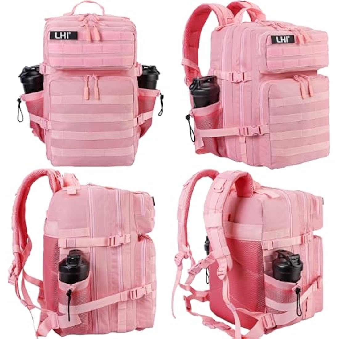 LHI Military Tactical Backpack for Men and Women 45L Large waterproof Rucksack for School, Hiking, Trekking, Hunting
