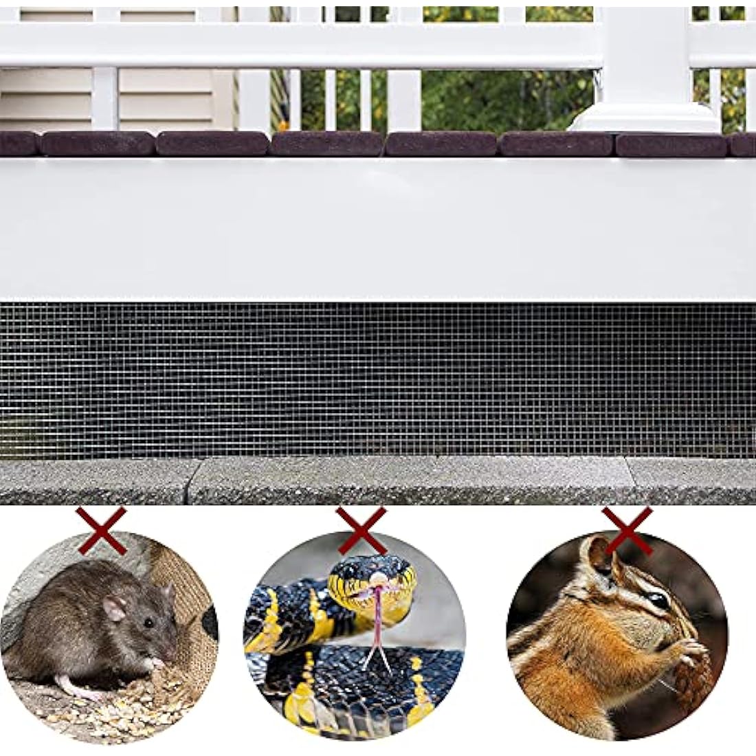 C&Xanadu 200mmX6m Rodent Mesh Sheet,Welded Steel Mesh Panels,Hot Dip Galvanised Wire Netting Fence Mesh-Stop & Prevent Rat & Mouse and Snake Through