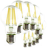 SUNSEED 10 X E27 9W (Equivalent to 83W) Filament LED GLS Light Bulb A60 Neutral White 4000K
