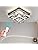 CXGLEAMING 11.8" Dimmable Modern Crystal Ceiling Light Fixture LED Flush Mount Chandelier for Living Room, Bedroom, Closet, Kitchen (Remote Control)
