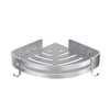 Strength Enemy Bathroom Shelves, Shower Corner Shelf, Rustproof Thickened Aluminum, Wall Mounted No Drilling Triangle Shower Caddy Basket with Hook (1