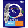 PURINA ONE Light Chicken Dry Cat Food 750g (Pack of 4)