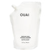 OUAI Medium Conditioner Refill - Hydrating Hair Conditioner with Coconut Oil, Babassu Oil, and Keratin - Strengthens, Repairs and Adds Shine - Paraben