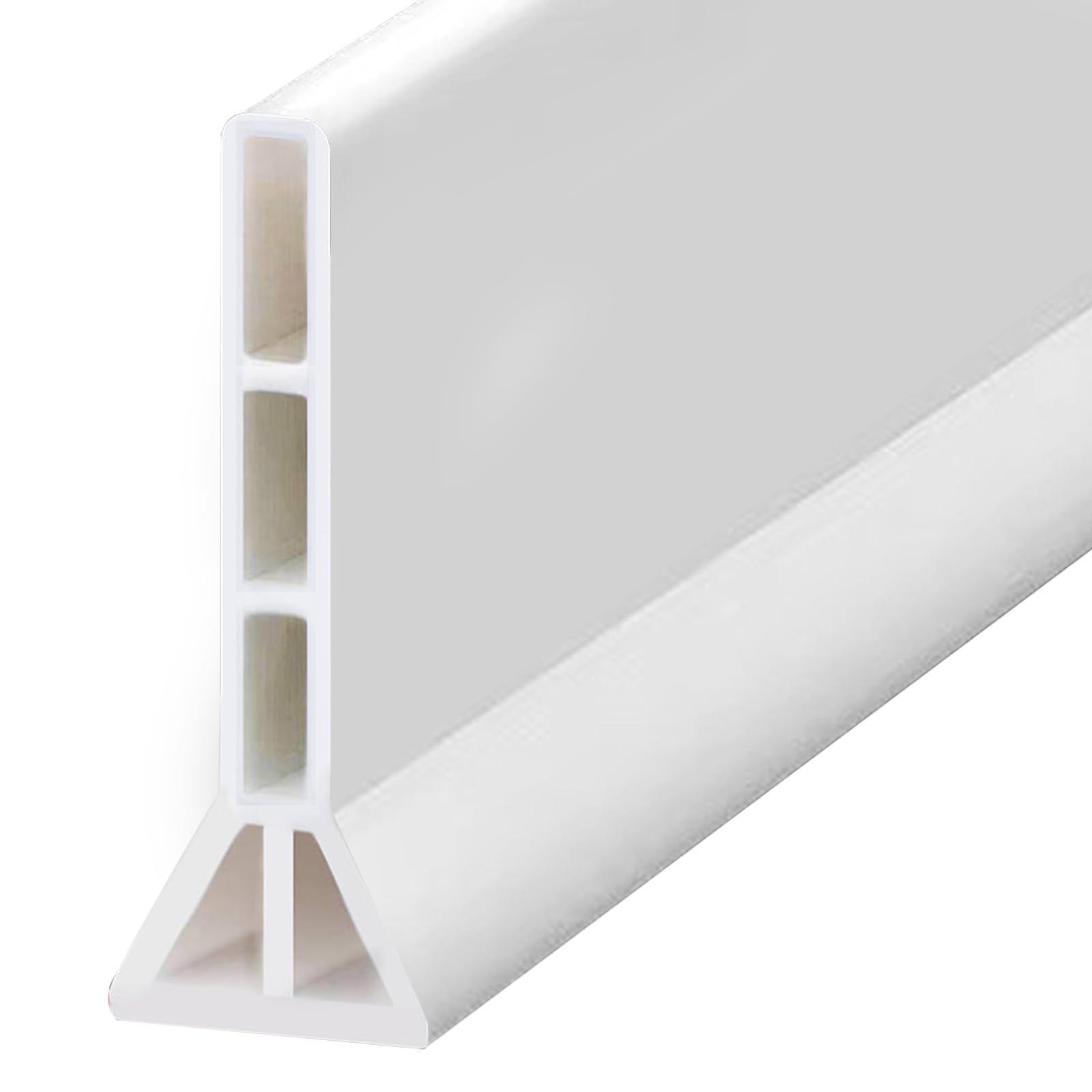 Shower Threshold water Dam Collapsible Splash Guard for Wet-Dry Separation in Bathroom and Kitchen (1.5m Long, Height 9.6cm Width 3.3cm)