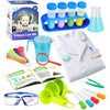 Kids Science Experiment Kit with Lab Coat Scientist Costume Dress Up and Role Play Toys Gift for Boys Girls Kids Christmas Birthday Party