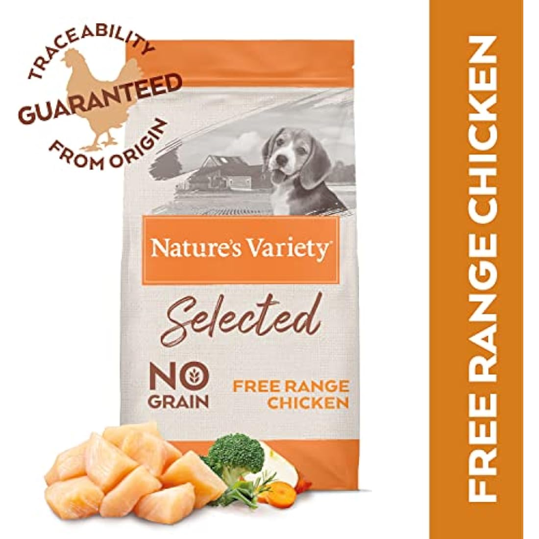 Nature's Variety Selected Complete Dry Food for Junior Dogs with Free Range Chicken - 10 Kg