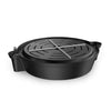 AC Infinity Self-Watering Fabric Pot Base, 4-Pack Auto-Irrigation Water Delivery System with Reservoir Meter, Elevated Plant Saucers for Use in Indoor