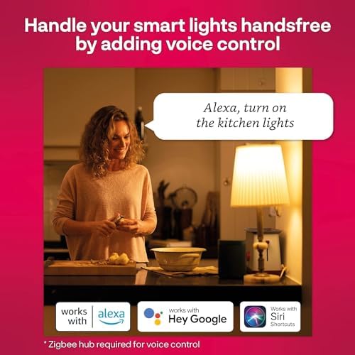 Innr Zigbee LED Strip Light 4m, Works with Hue* and Alexa (Hub Required), Self-Adhesive, RGB Colour Lights, Warm White to Cool White (1800K-6500K), Indoor Smart Light Strip, 2000 lm