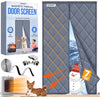 Homebay? Magnetic Thermal Insulated Door Curtain for Winter | 85 x 200cm | Thickened Oxford Fabric Doorway Curtain Screen Door Cover Insulation Draft
