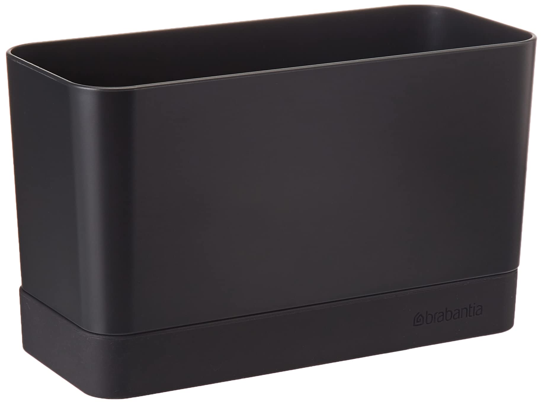 Brabantia 117503 Sink Organiser with Removable Tray, Dark Grey, 8.5 x 19 x 11.5 cm