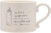 Widdop Moments Stoneware Ceramic Dad Mug - Always Look Up - White - Coffee & Tea Hot Drinks - 350ml - Gift for Birthday Father's Day Present