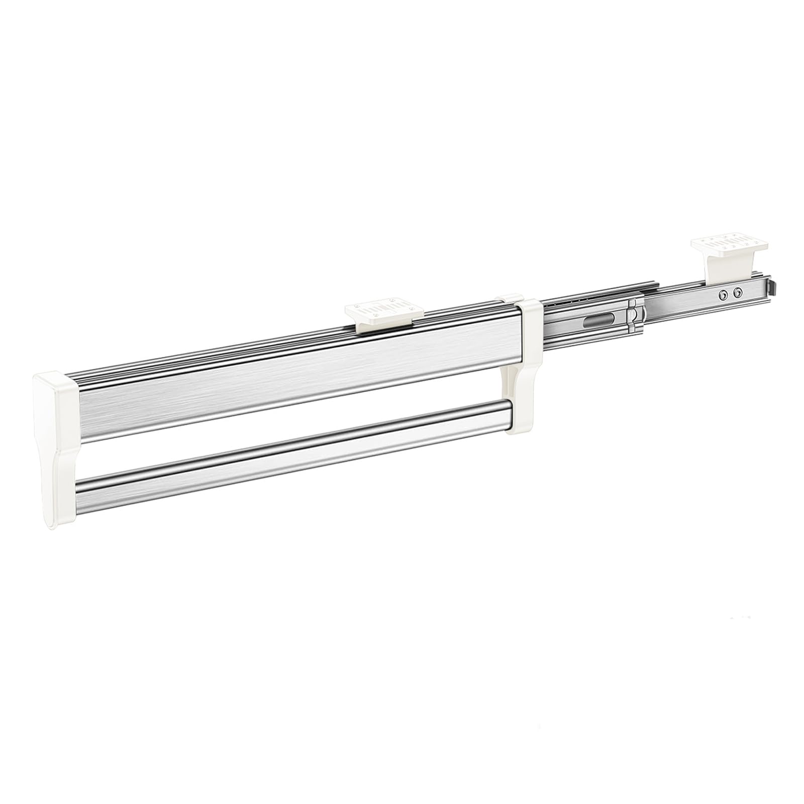 MAFAGE Pull Out Clothes Hanger Rod Adjustable Wardrobe Clothing Rail Hanger Rack Bar (347mm)