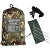 DD Hammocks - DD Tarp 3.5 x 3.5 MC - Waterproof Camouflage Camping Tarp For Lightweight Hammock Camping And Bushcraft Shelters