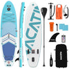 Paddle Boards for Adults, NACATIN Inflatable Stand Up Paddle Board with 10'6" SUP Paddleboard, Adjustable Paddle, Pump, Backpack, Dry Bag, Ideal for All Skill Levels (Optional Kayak Seat Available)