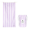 Dock & Bay Beach Towel - Quick Dry, Sand Free - Compact, Lightweight - 100% Recycled - Includes Bag - Cabana Light - Lombok Lilac - Extra Large