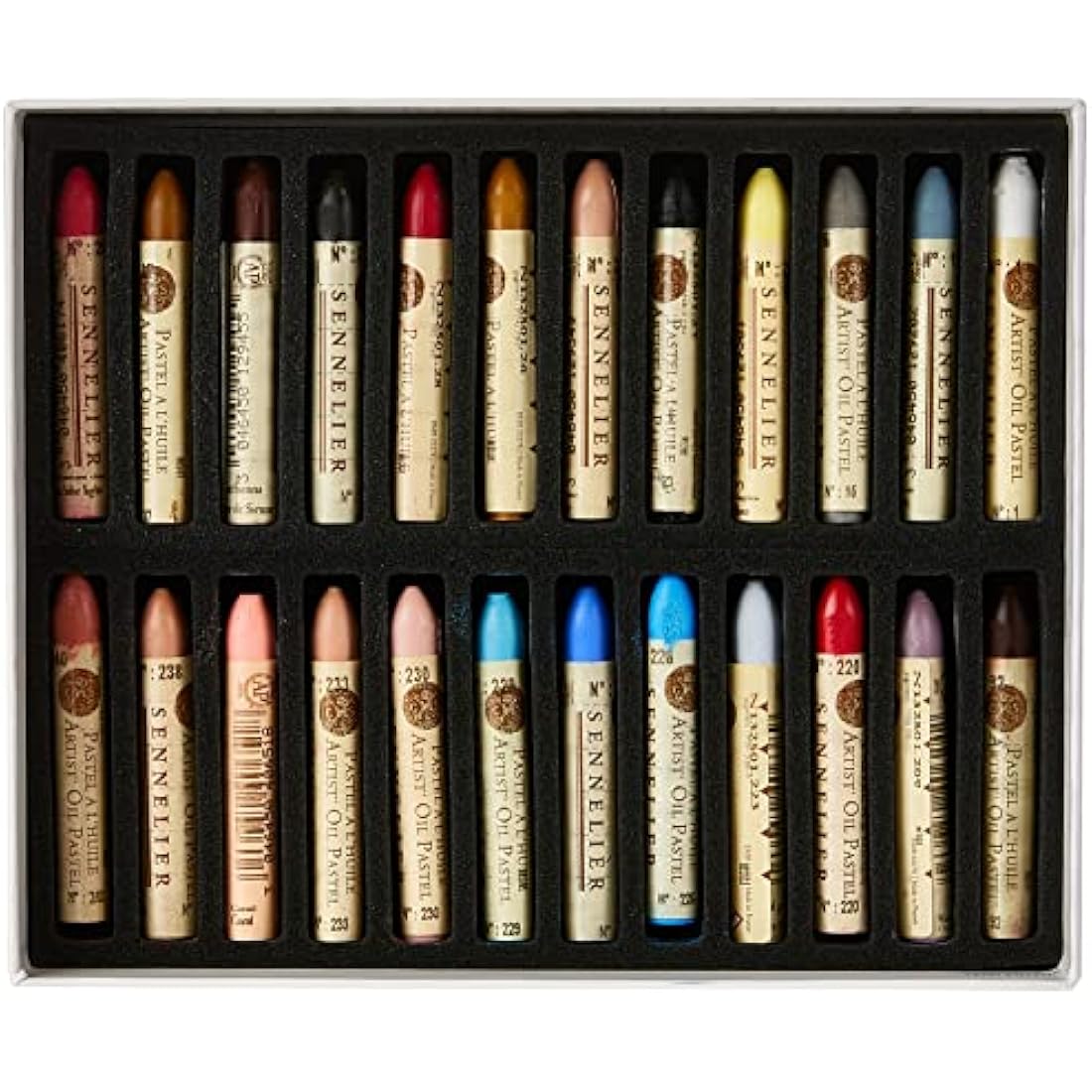 SENNELIER Cardboard Oil Pastel Set, 24 Count (Pack of 1), Portrait