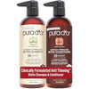 PURA D'OR Professional Grade Hair Thinning Therapy Shampoo & Conditioner Regimen Clinically Tested Super Concentrated for Maximum Results, Sulfate Free Natural & Organic Ingredients, Men & Women