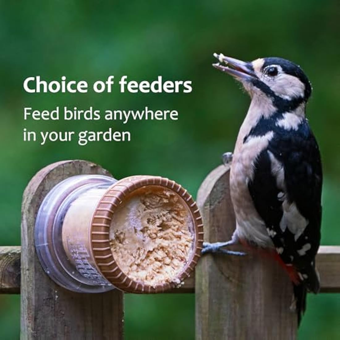 Peanut Butter for Birds - Jacobi Jayne Flutter Butter EcoRefills - Buggy Flavour Wild Bird Food - Ultra-Convenient Eco-Friendly Bird Feed - Pack of 12 Refills, Buggy