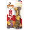Nylabone Extreme Tough Dog Chew Toy Bone, Durable, Cleans Teeth, Beef & Cheese, Medium, for Dogs Up to 16 kg